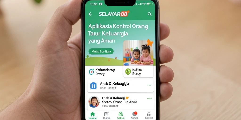Tampilan antarmuka pengguna <strong>SELAYAR88</strong> yang intuitif dan fungsional untuk kontrol orang tua.